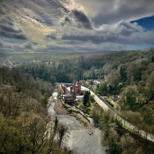 The Parish Council Award - Pete Astles View High Above Matlock Bath with River Derwent and Masson Mill